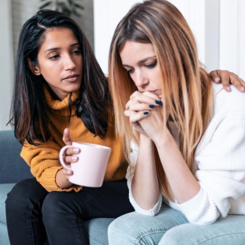friend comforting a friend